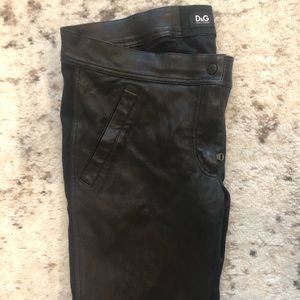 Dolce Gabbana leather pants